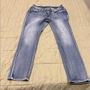 Light blue skinny jeans